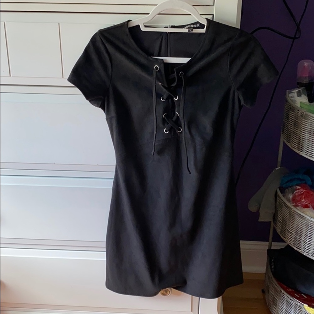 Express Suede Short Mini Dress